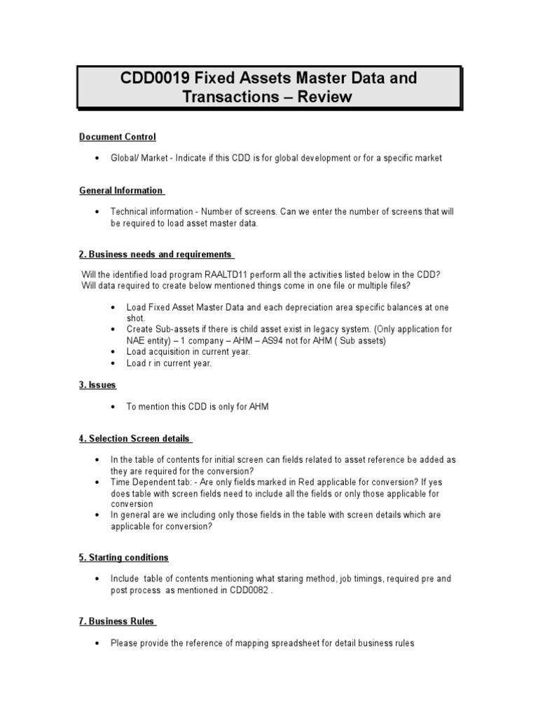 Fixed Assets Data Load Guidelines | PDF | File Format | Computer File
