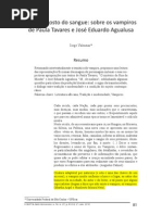 O Outro Gosto Do Sangue - J.V.