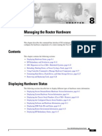 Managing The Router Hardware: Cisco IOS XR Getting Started Guide