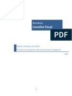 Raport Pe Anul 2012 Al Consiliului Fiscal
