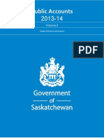 Public Accounts 2013-14 Saskatchewan