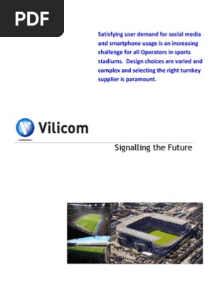 Vilicom High Capacity Stadia Design1 Pdf Stadium Social Media