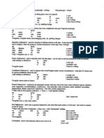 Summary of Tenses