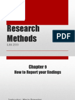 lecture 3b - reporting research findings