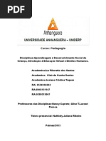 Trabalho pedagogia 3 semestre