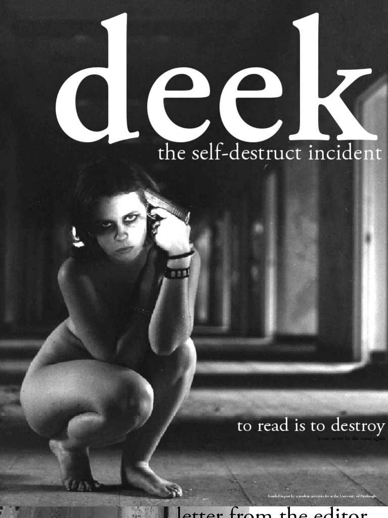 Sneha Pussy Sex - Deek Magazine #7 - The Self-Destruct Incident | PDF