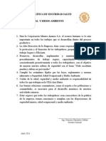 POLÍTICA DE SEGURIDAD SALUD OCUPACIONAL  Y MEDIO AMBIENTE.docx