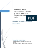 Bases de Datos Orientadas A Objetos y Bases de Datos Objeto-Relacionales