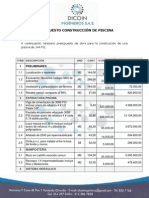 Presupuesto de Piscina PDF