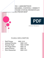 Full Costing (Absorption Costing) Variabel