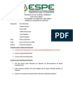 Preguntas Sobre Contaminacion Del Suelo y Del Agua