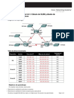 Práctica de Laboratorio 6.4.1: Cálculo de VLSM y Diseño de Direccionamiento Básicos