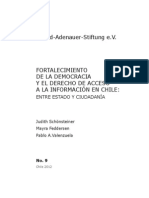 Fortalecimiento de La Democracia y El Derecho de Acceso A La Informaci N en Chile SCH Nsteiner Et Al