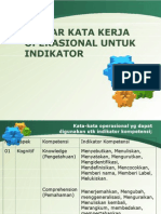 Daftar Kata Kerja Operasional