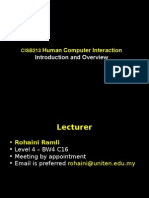 Human Computer Interaction Introduction and Overview