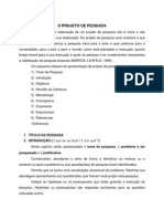 Modelo Proj de Pesquisa - PosGraduacao EST