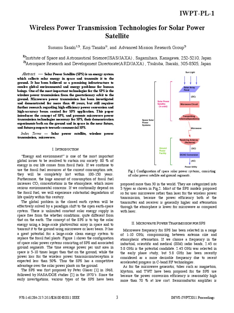 Space Solar Power Systems | PDF | Microwave | Antenna (Radio)