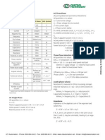 Electrical Formulas