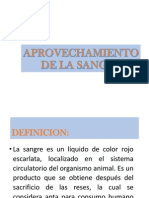 Aprovechamiento de La Sangre