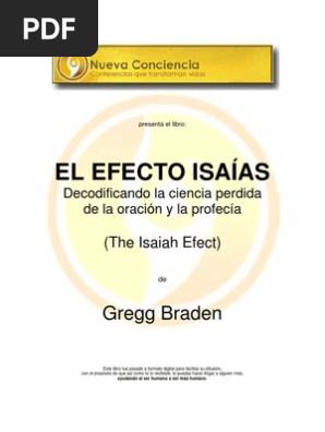 Libro El Efecto Isaías Gregg Braden Ncci Profecía Ciencia - 