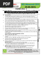 Jee Advanced 2015 Paper 1 Solution v2