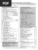 Mai Record Sheet