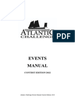 Events Manual: Contest Edition 2012