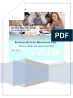 Business Statistics Homework Help
