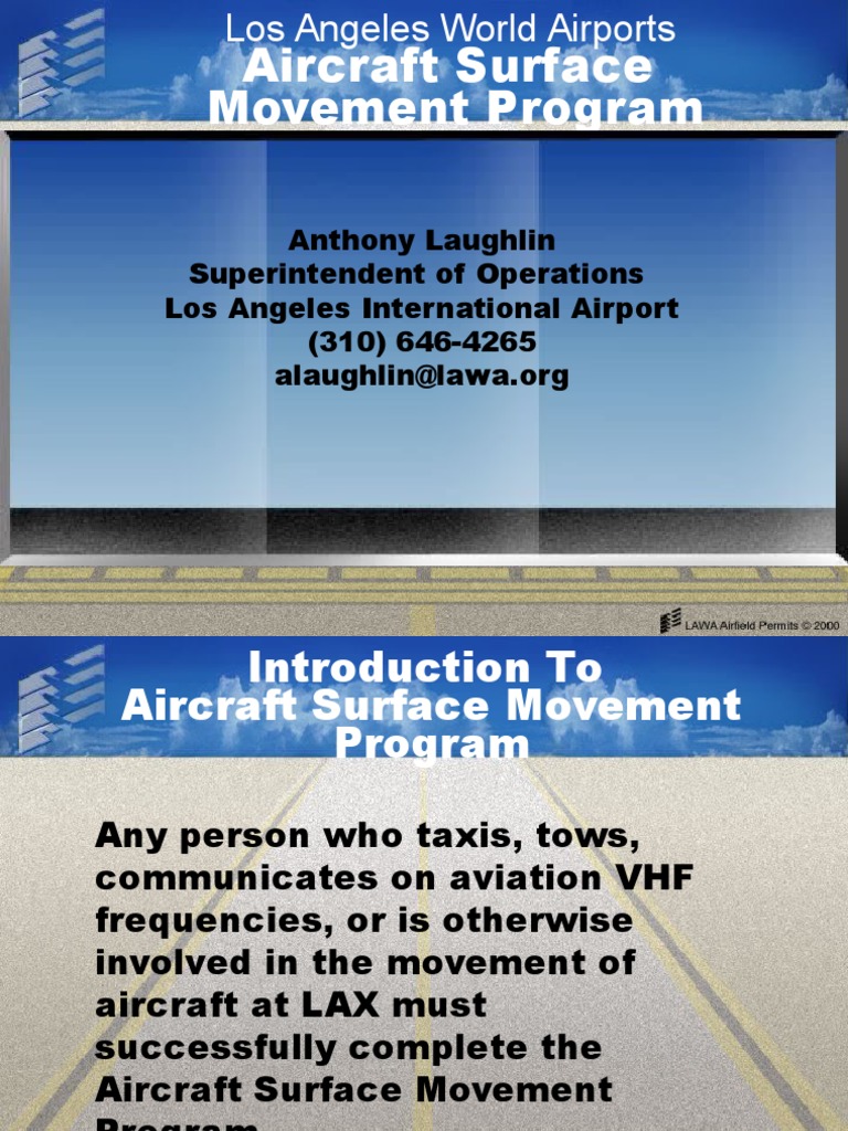 LAX Aircraft Surface Movement Training | PDF | Airport | Runway