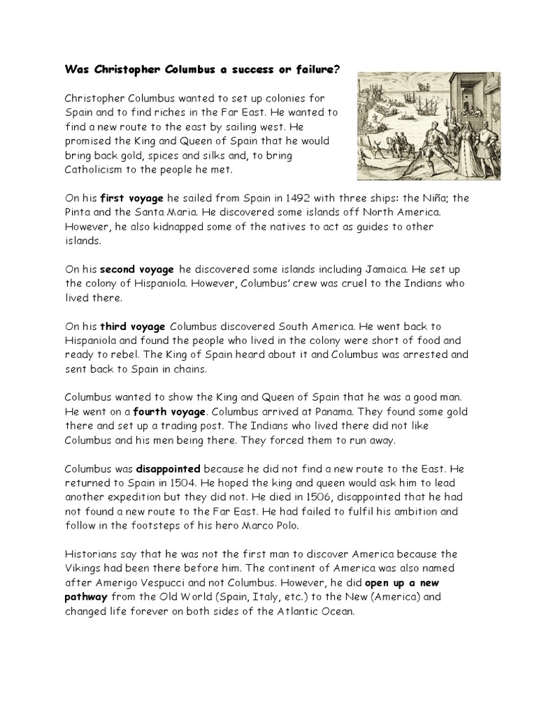 Christopher columbus facts picture