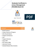 PGCBM02 From IIM Trichy Version 1.0 12022015