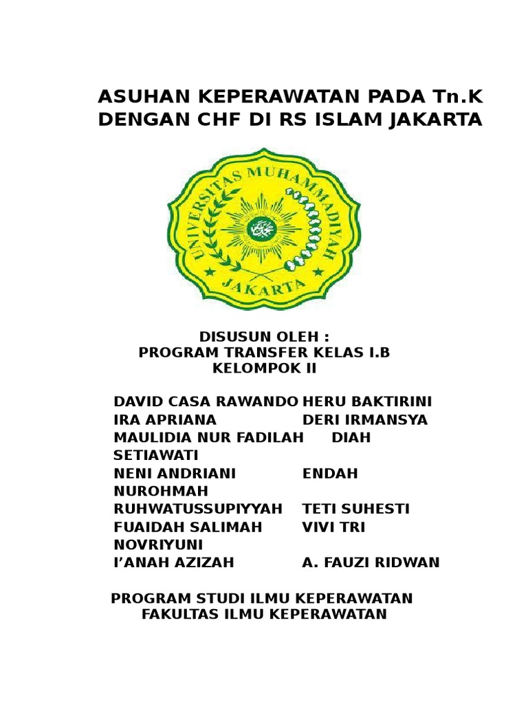Askep Chf Cardio