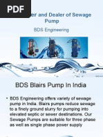 Sewage Pumps Supplier and Manufacturer India