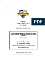 A Primer on Applying Monte Carlo Simulation, Real Options Analysis, Knowledge Value Added, Forecastng, And Portfolio Optimization