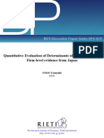 Quantitative Evaluation of Determinants of Export and FDI: Firm-Level Evidence From Japan
