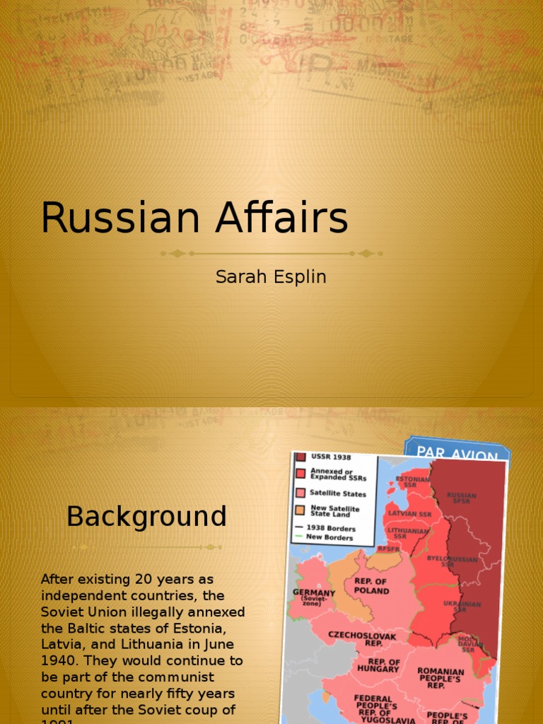 Russia S Threat To The Baltic States Pdf Politics
