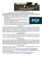 Jumaa Prayer Bulletin May 29, 2015