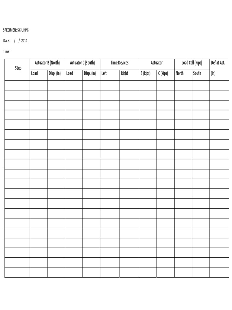 SC-UHPC Load Test Data 2014 | PDF | Technology & Engineering