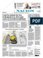 Artículo La Nacion. Informalidad Laboral