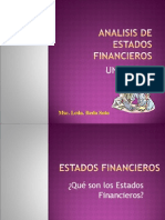 Analisis de Estados Financieros UNIDAD I PERIODO 2015-2