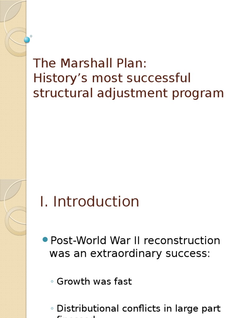 The Marshall Plan | PDF | Marshall Plan | Aftermath Of World War II