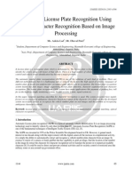 Automatic License Plate Recognition Using Optical Character Recognition Based on Image Processing