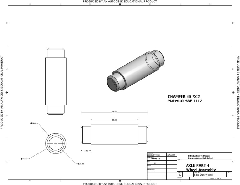 Axle Part Design Document | PDF