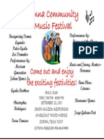 Donna Community Festival Poster