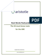 GRE Root Words Flashcards