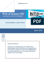 Web of Science ISI: Lucina Malaver y Karen Flores