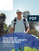 CALUMS Masters of Sciences in Sports Management Program