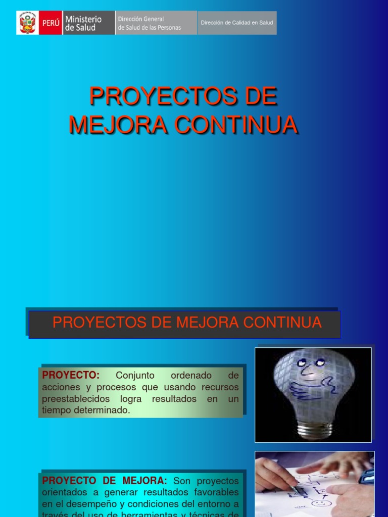 Proyectos de Mejora Continua en Salud | PDF | Calidad (comercial) | Science