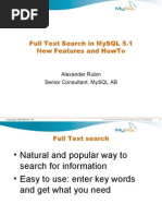 Download Full Text Search with MySQL 5 1  New Features   How To Presentation by yejr SN2669483 doc pdf