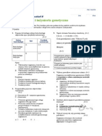 Biotechnologia I Inżyniera Genetyczna - Test - Grupa A